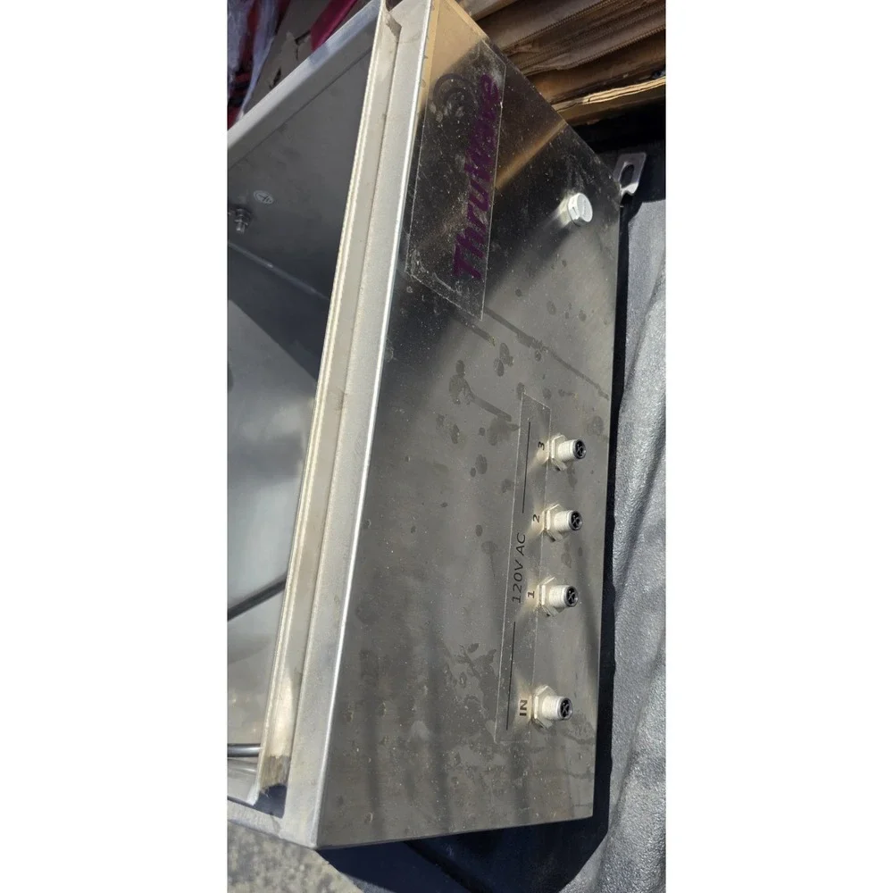 Electronics box. Stainless steel, size 16x12x8, used.